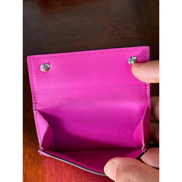 LOUIS VUITTON Tri-Fold Wallet Discovery LV Logo*Fluorescent Pink Rose*Box Incld. - Picture 8 of 14